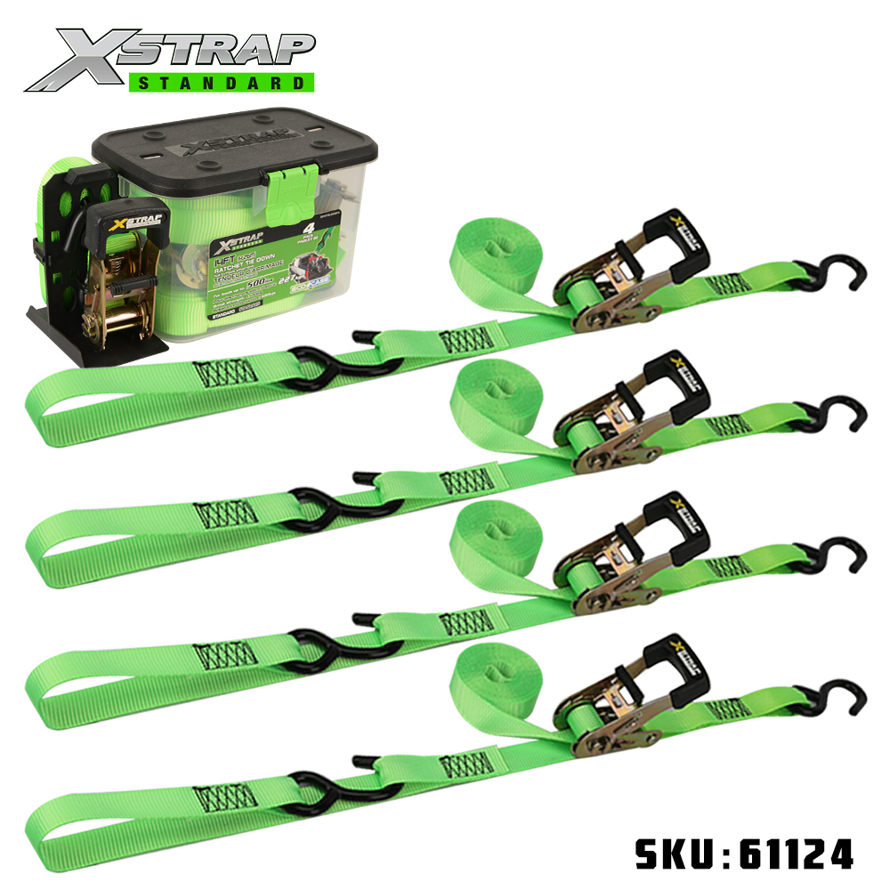 Xstrap 61124 1” x 14” 4PK ráčnové upínací popruhy s měkkou smyčkou 500lb SWL